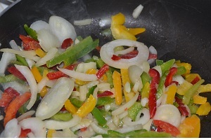 recette simple et légère colombo de la mer et ses légumes en préparation
