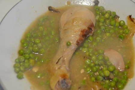 PILONS POULET PETITS POIS speed cooker