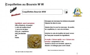 COQULLETTES BOURSIN WEIGHT WATCHERS