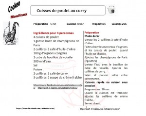 CUIISES POULET CURRY