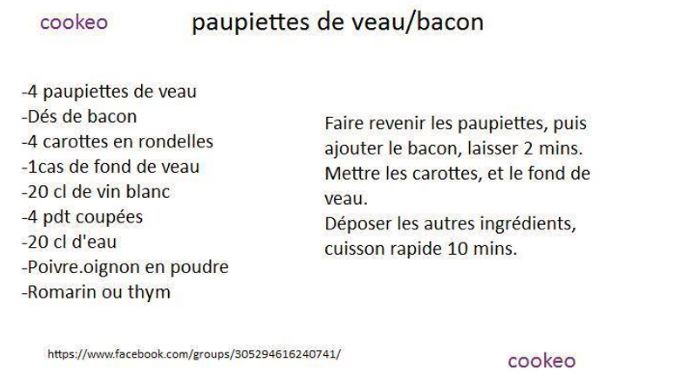 paupiettes bacon