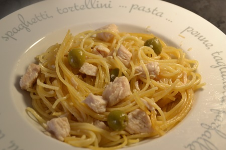 Vidéo cookeo spaghettis poulet olive
