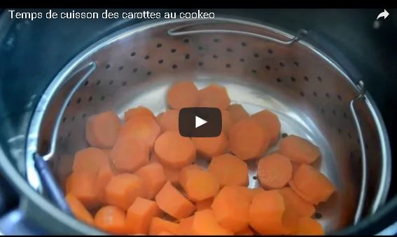 Cuisson des carottes au cookeo