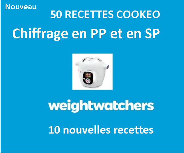 50 recettes weight watchers cookeo chiffrage SP ET PP