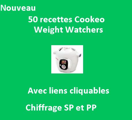 5O fiches recettes cookeo weight watchers avec liens