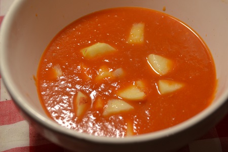 Soupe tomates pommes recette co