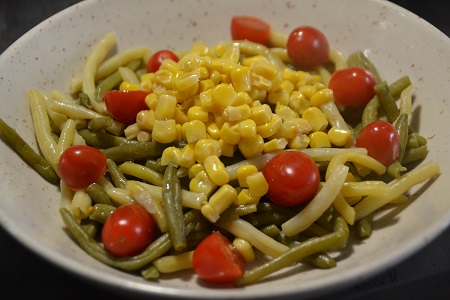 Salade tomates haricots maïs cookeo