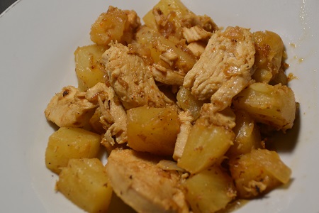 Poulet ananas recette cookeo