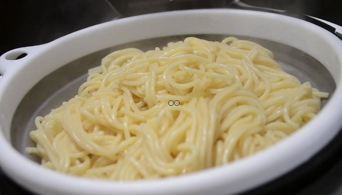 Cuisson  spaghettis sans les couper au cookeo
