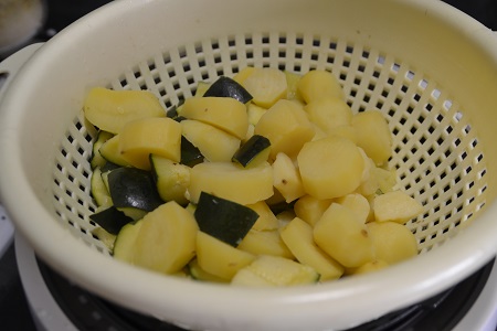 Courgettes pommes de terre cookeo et plancha