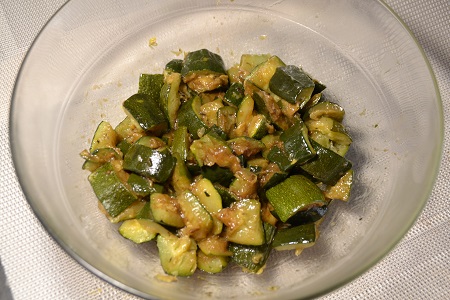 Salade courgettes sauce soja cookeo