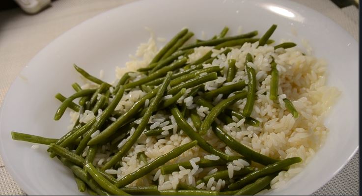 Cuisson riz  haricots verts en même temps au cookeo