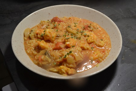 Riz crevettes curry recette cookeo