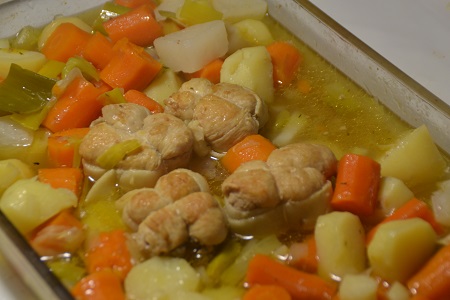 Paupiettes porc légumes recette cookeo