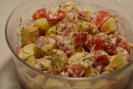 Salade thon pommes de terre recette cookeo