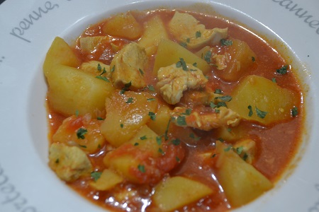 Poulet pommes de terre tomates recette cookeo