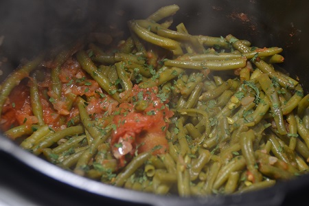 Haricots verts tomates recette cookeo