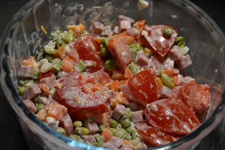 Salade macédoine jambon recette cookeo