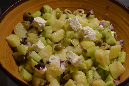 Salade pommes de terre grecque recette cookeo