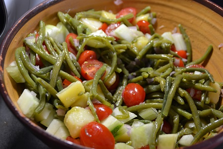 Salade composée haricots recette cookeo