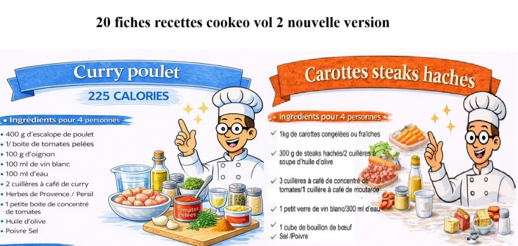 20 fiches recettes cookeo vol 2 nouvelle version
