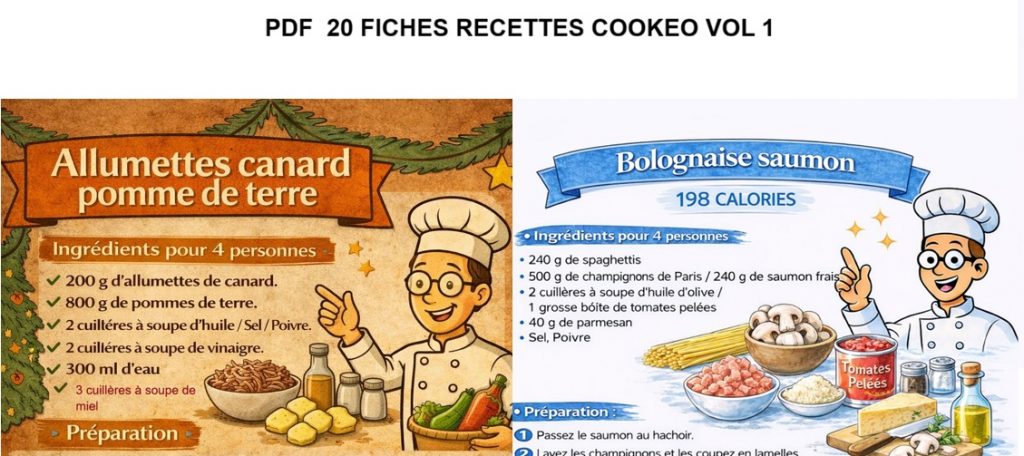 20 fiches recettes cookeo vol 1 nouvelle version