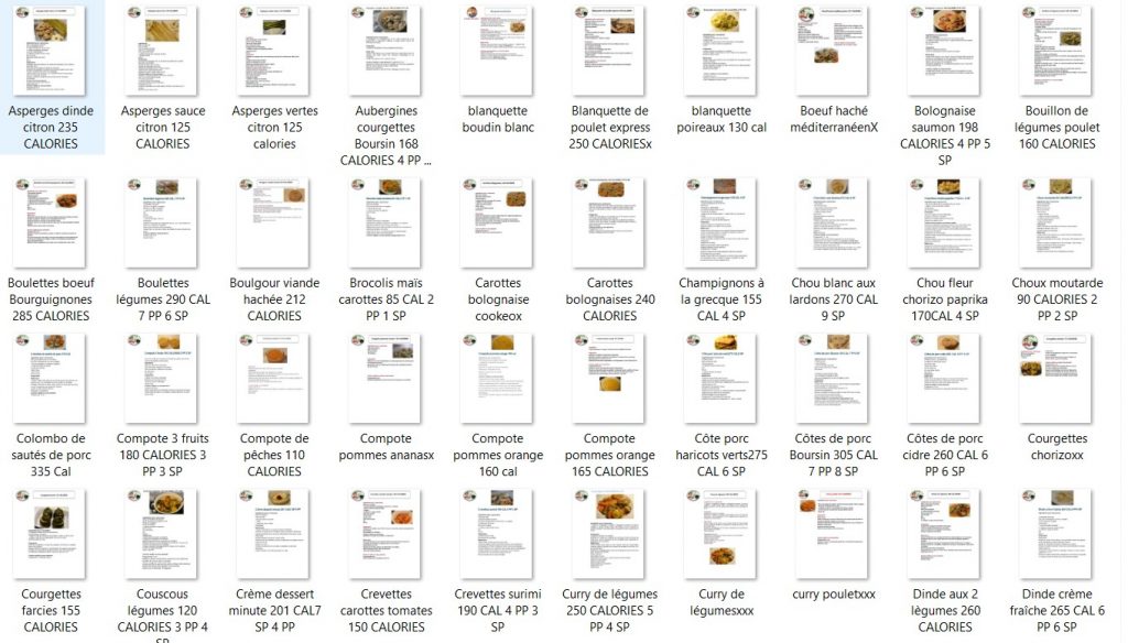 40 fiches recettes cookeo LIGHT version simple fichier à télécharger gratuitement
