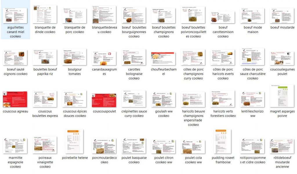40 fiches recettes vieilles fiches fichier à télécharger gratuitement