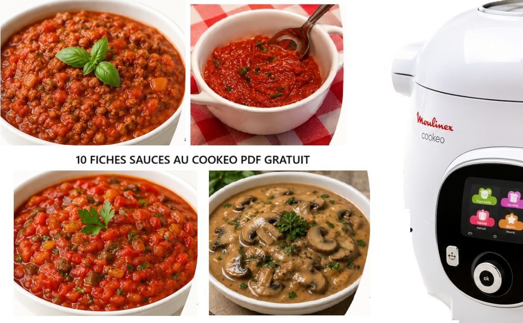 10 fiches sauces cookeo PDF gratuit à télécharger